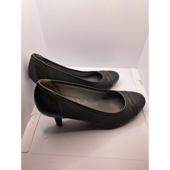Life Stride Soft System Womens Charcoal Grey Dress Shoes Stiletto Heels 8.5 M - Picture 4 of 8